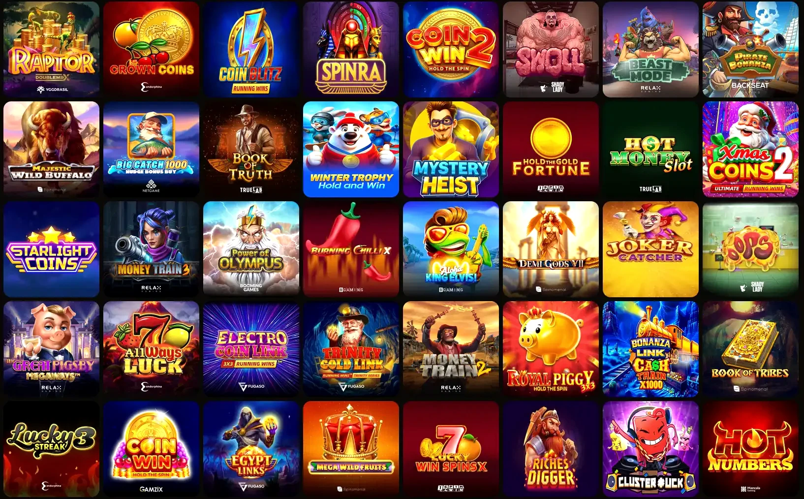Newlucky mobiele casino interface op smartphone